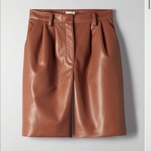 BNWT! Wilfred Vegan Leather Shorts from Aritzia